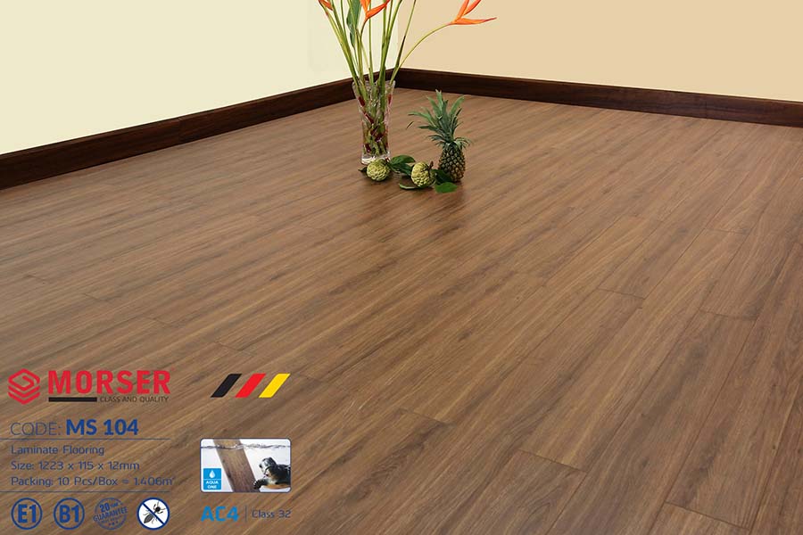 Sàn gỗ Morser 12mm cốt xanh MS104 - Ảnh 2