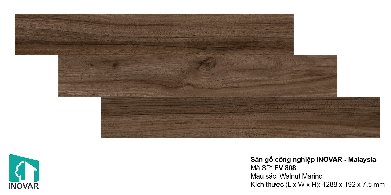 Sàn gỗ Inovar FV808 dày 7.5mm