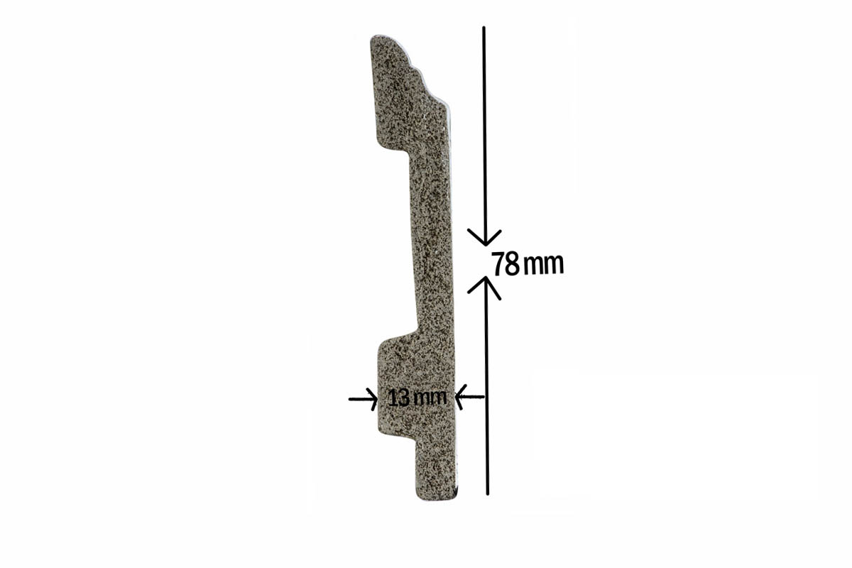 Len chân tường nhựa cao 7.8cm SB701