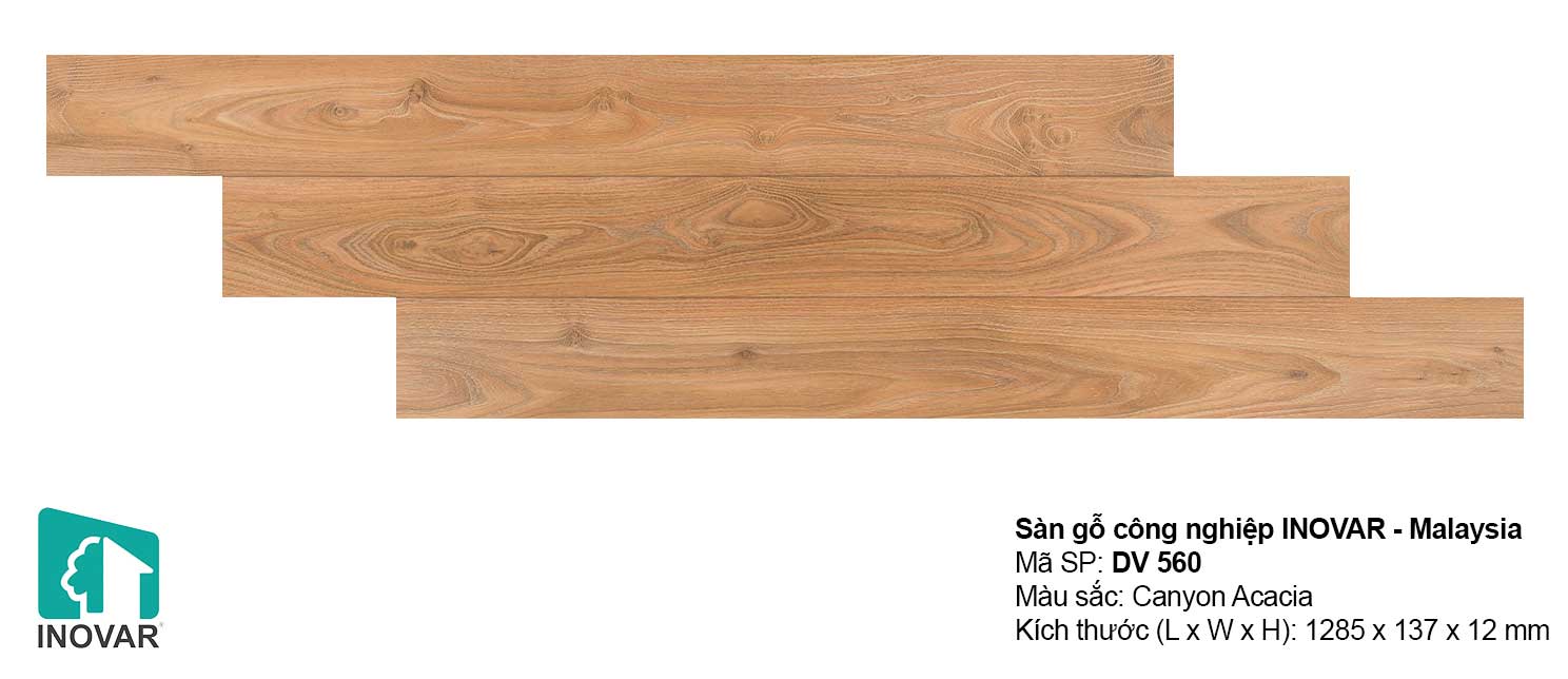 Sàn gỗ Inovar DV560 dày 12mm