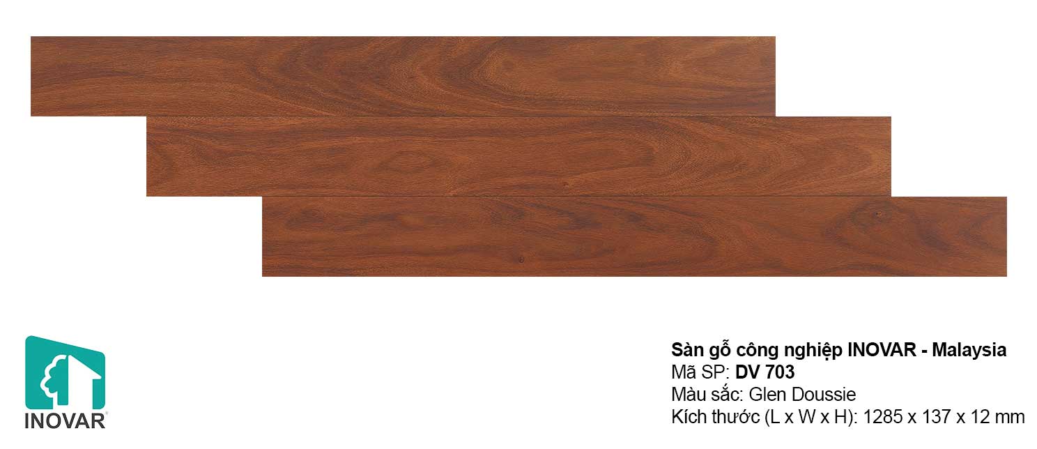 Sàn gỗ Inovar DV703 dày 12mm