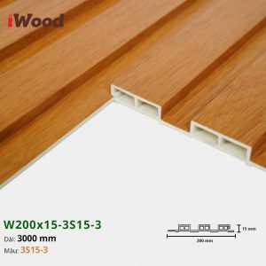 Tấm ốp tường trần 3 sóng iWood 3S15-3