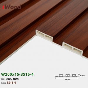 Tấm ốp tường trần 3 sóng iWood 3S15-4