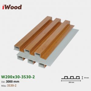 Tấm ốp tường trần 3 sóng iWood 3S30-2