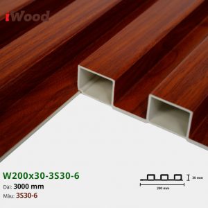 Tấm ốp tường trần 3 sóng iWood 3S30-6