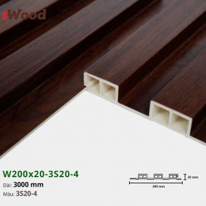 Tấm ốp tường trần 3 sóng iWood 3S20-4