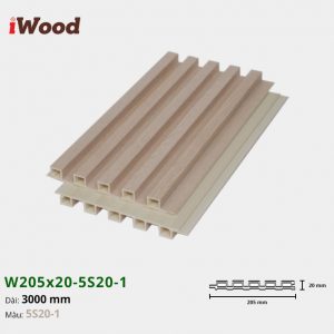 Tấm ốp tường trần 5 sóng iWood 5S20-1