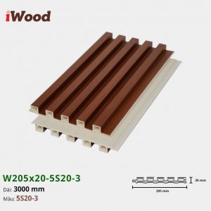 Tấm ốp tường trần iWood 5 sóng 5S20-3
