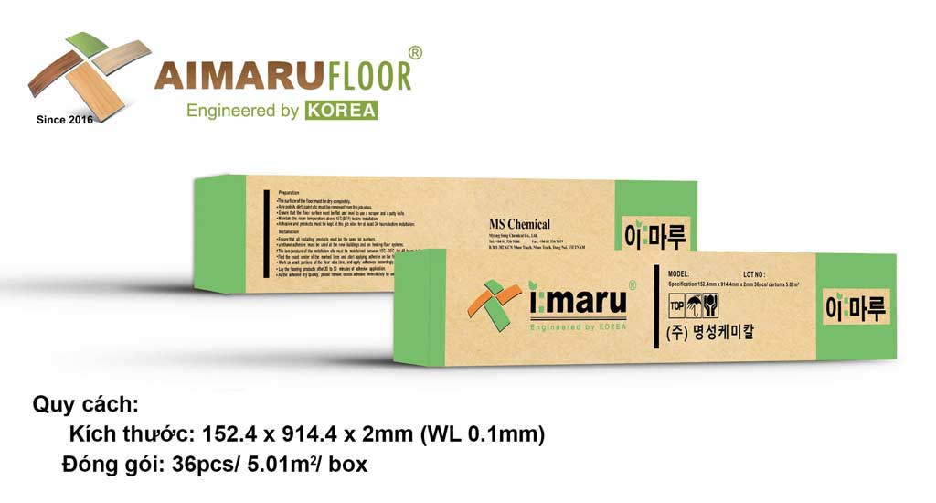 Sàn nhựa dán keo I-Maru dày 2mm i47