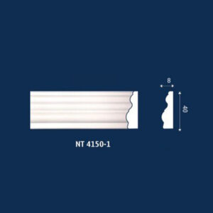 Chỉ khung viền màu trắng 4cm NT4150-1