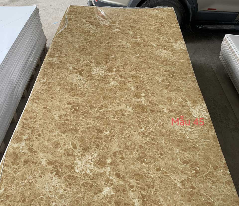 Tấm ốp tường PVC vân đá (nhựa giả đá) mẫu 45