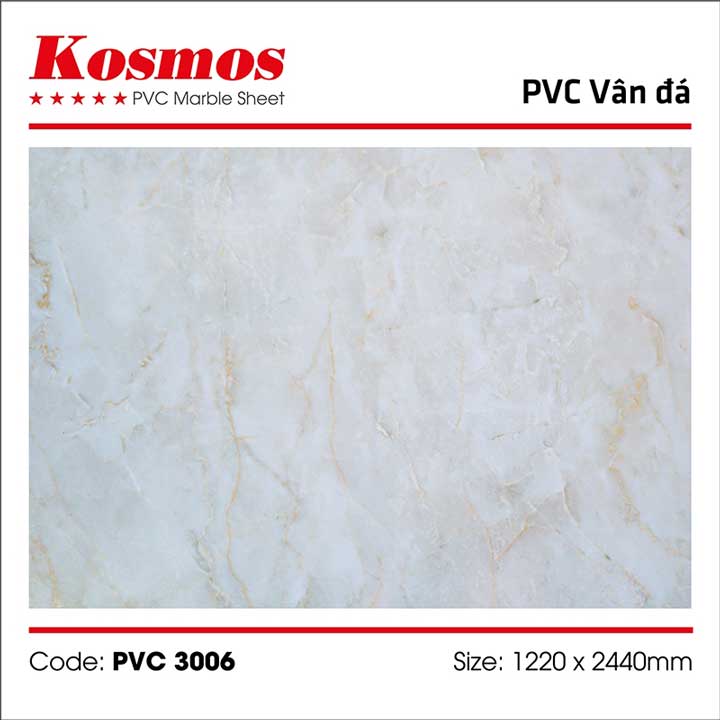 Tấm ốp tường PVC vân đá (nhựa giả đá) 3006