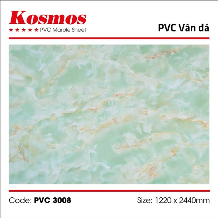 Tấm ốp tường PVC vân đá (nhựa giả đá) 3008