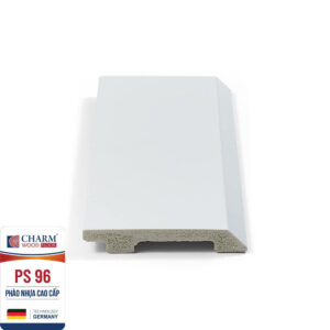 Len chân tường vân gỗ cao 9cm màu đen PS 96