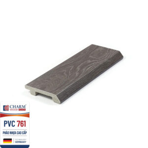 Len chân tường nhựa vân gỗ cao 7.5cm PVC 761