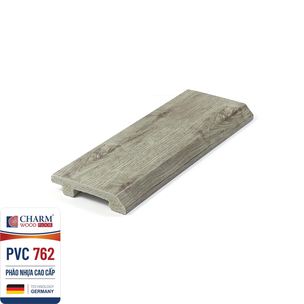 Len chân tường nhựa vân gỗ cao 7.5cm PVC 762