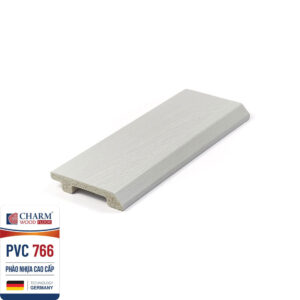 Len chân tường nhựa vân gỗ cao 7.5cm PVC 766