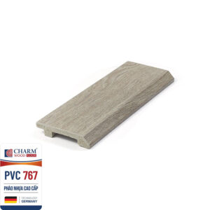 Len chân tường nhựa vân gỗ cao 7.5cm PVC 767
