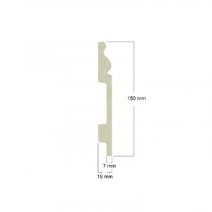 Len Chân Tường Nhựa Cao 15cm